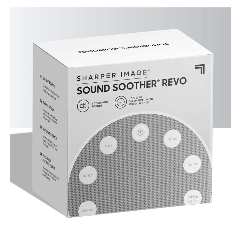 Sharper Image Sound Soother Revo White Noise Machine 6‎ Sounds Timer 1012007